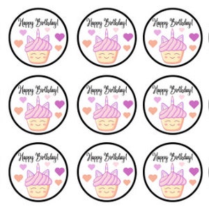 Eenhoorn Cupcake Toppers