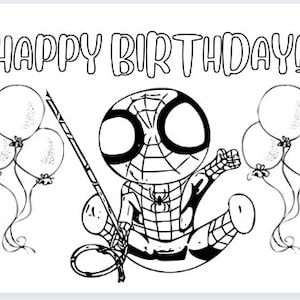 Spiderman Coloring Page