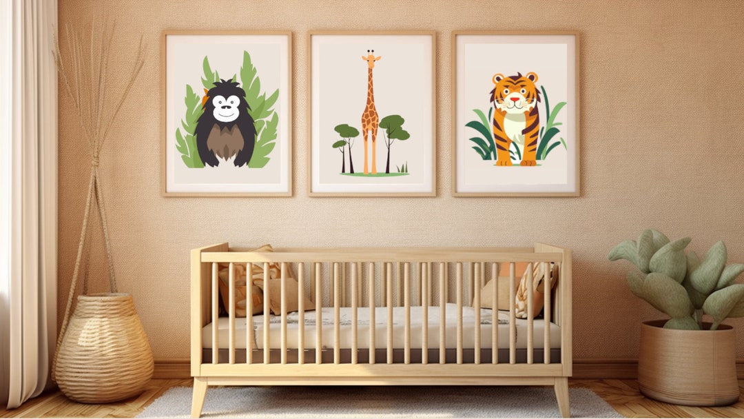 Nursery Décor Prints, Safari, Zoo, Nursery Digital Files, High Quality ...