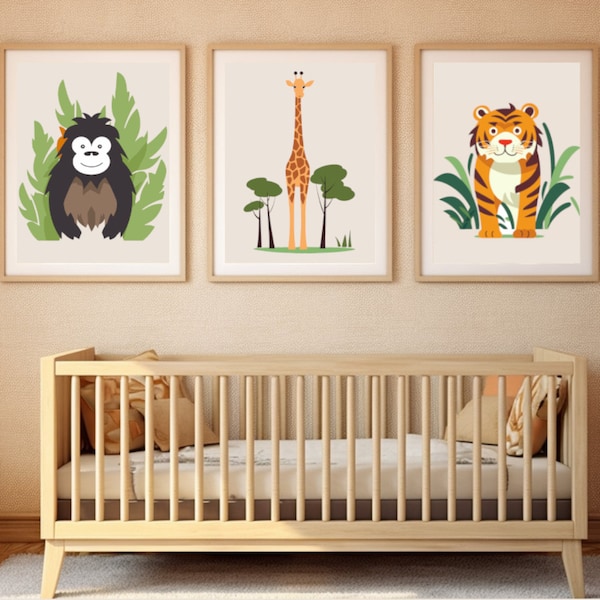 Safari Nursery Decor Etsy