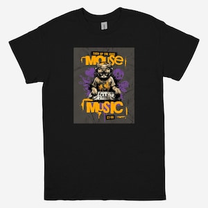 Mouse Music Shirt – Funny DJ Cat Graphic Tee – Bold EDM Party Design Gift for Music Lovers, Ravers, and Festival Fans
