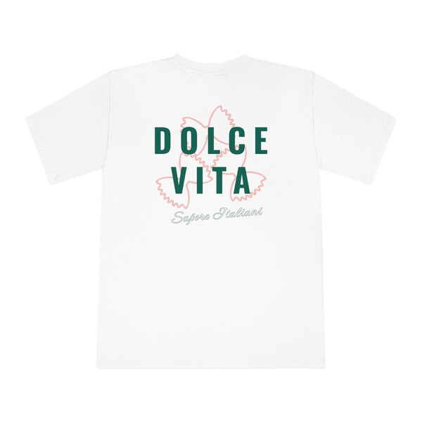 Dolce Vita, Farfalle | t-shirt design | Unisex Classic Crewneck T-Shirt | Design on the back