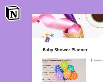 Baby Shower Planner | Notion Template
