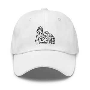 Flats Cap | Brutalist Architecture Inspired Hat (White)