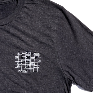 Dorm Tee | Brutalist Architecture Inspired Embroidered T-Shirt (Premium Tee)