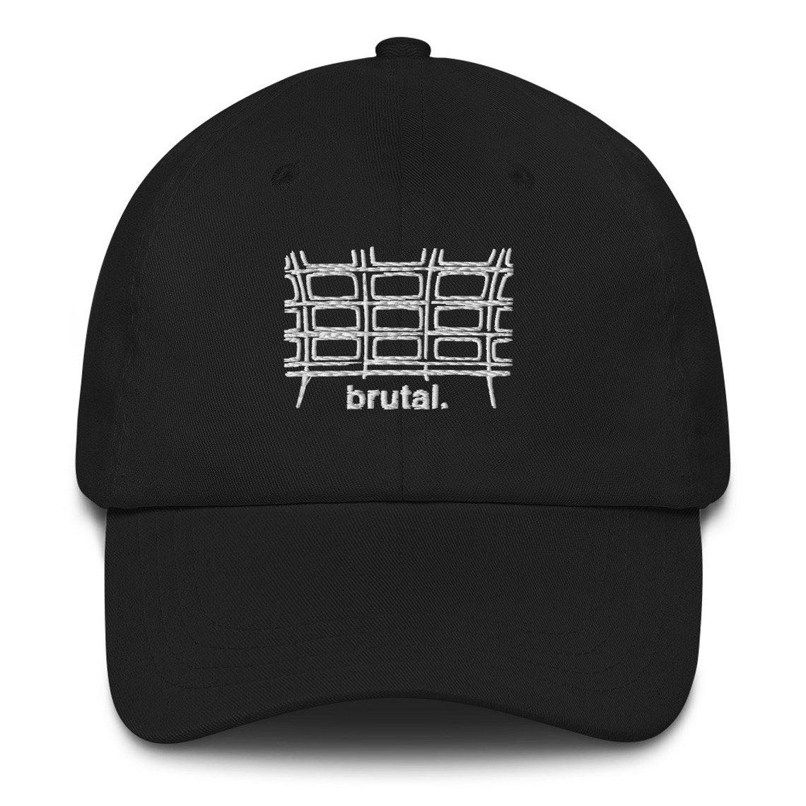 Metro Cap | Brutalist Architecture Inspired Hat (black) - Etsy