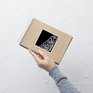 Research Sticker | Brutalist Architecture Inspired Sticker