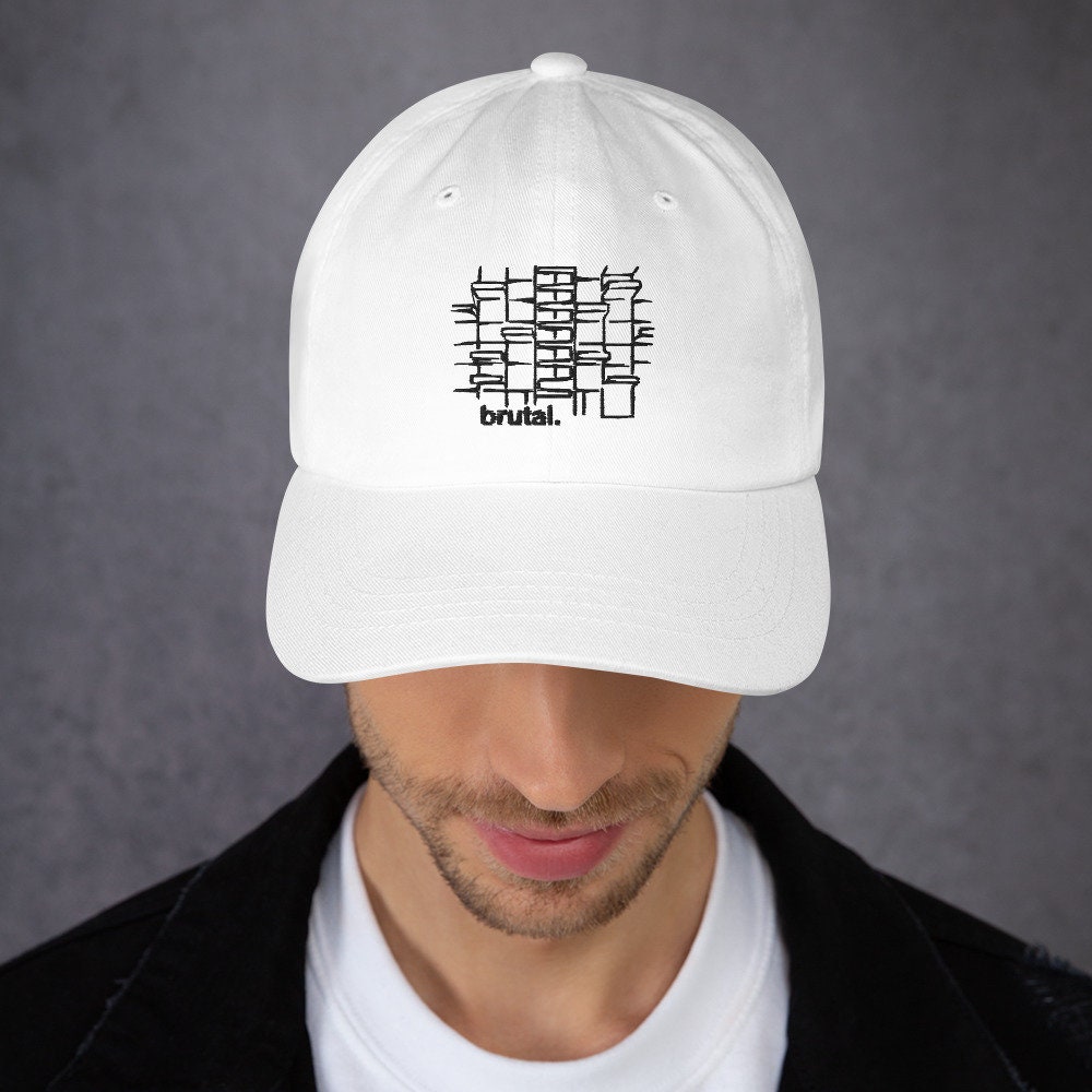 Dorm Cap | Brutalist Architecture Inspired Hat (white) - Etsy