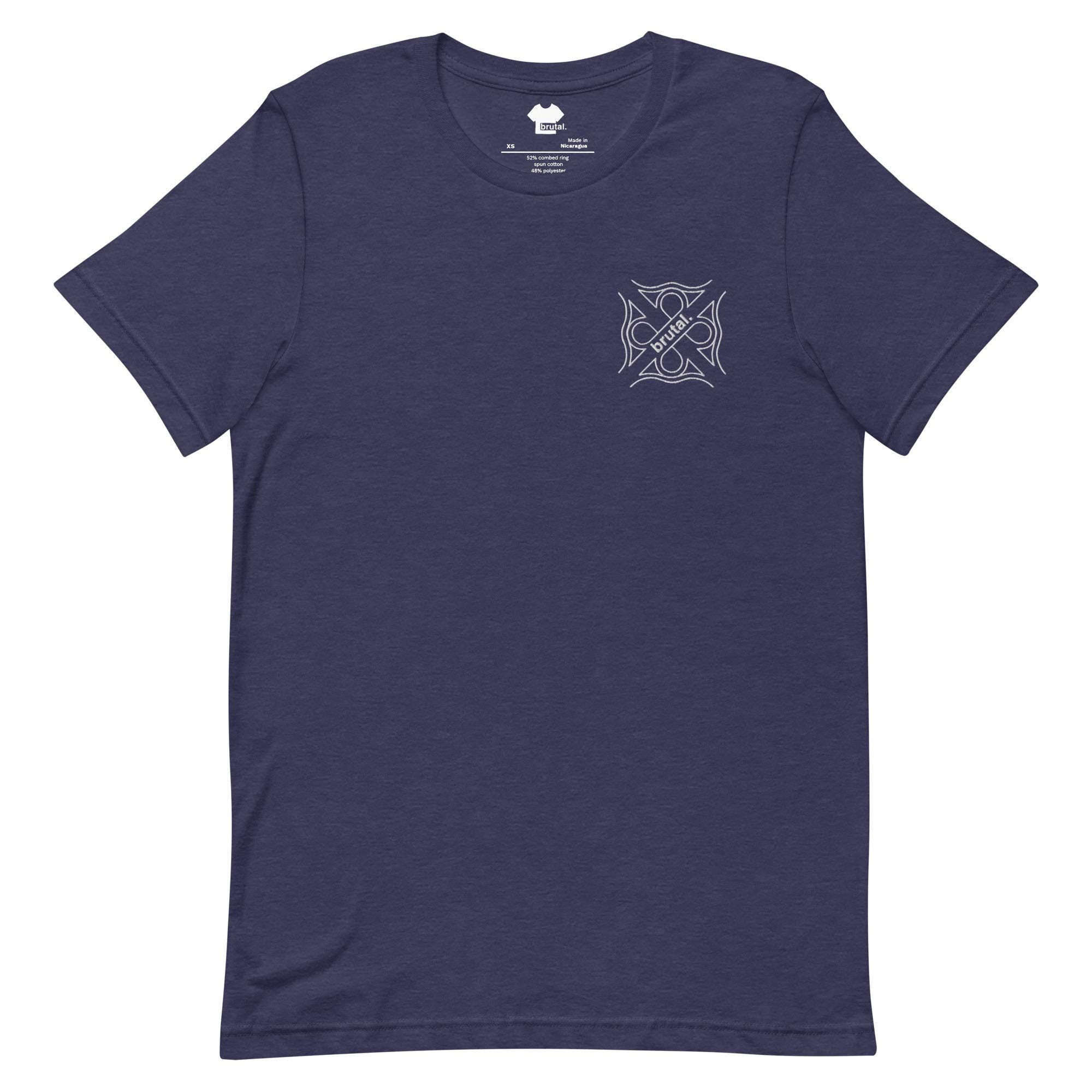T-shirt interchangeable | T-shirt brodé inspiré de l'architecture brutaliste (T-shirt premium - couleurs)