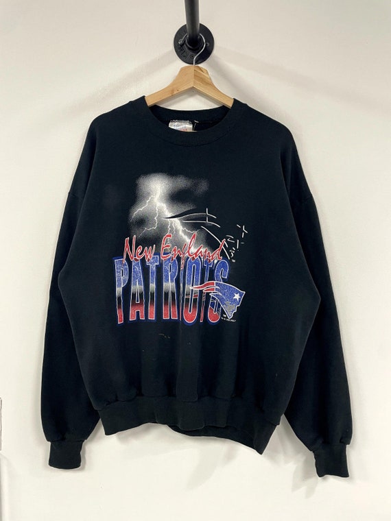 Vintage 1995 New England Patriots Black Crewneck - image 1