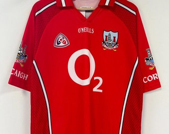 Vintage O'Neils Corcaigh Gaelic Red Jersey