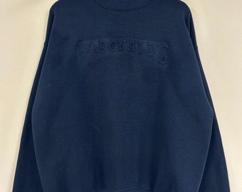 Vintage 90er McDonalds Tonal Navy Crewneck