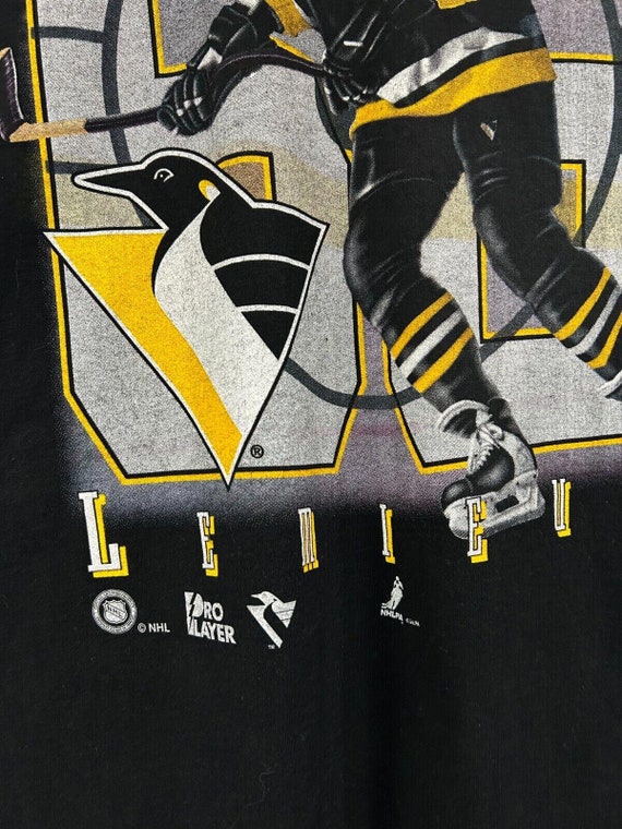 Vintage 90's Pittsburgh Penguins Mario Lemieux Bl… - image 4