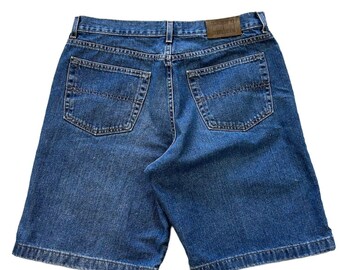Vintage Y2K Tommy Hilfiger Blau Baggy Denim Shorts