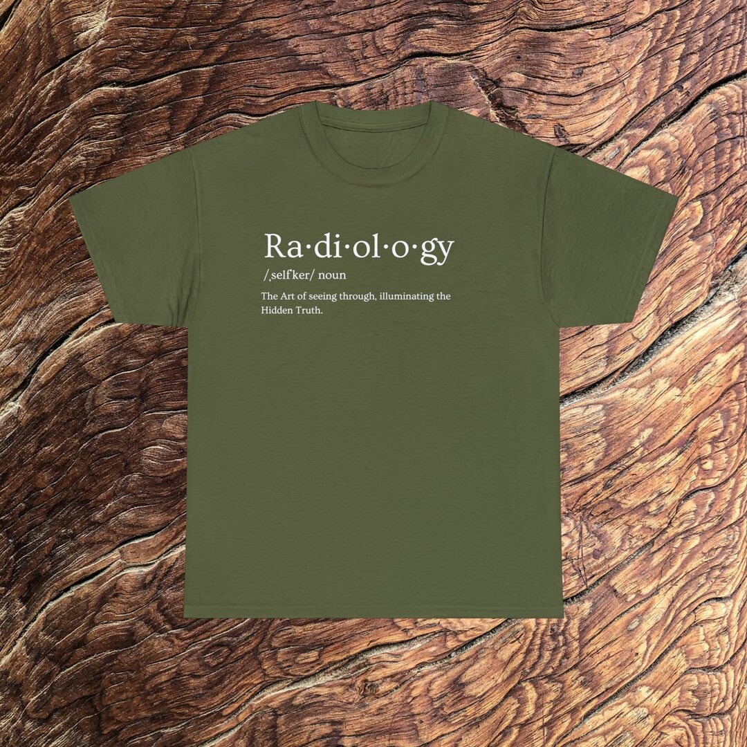 Radiology Definition Tech Gift MRI Tech Shirt Ultrasound Etsy