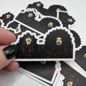 Nadja and Lazlo What We Do in The Shadows sticker