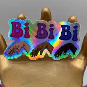 Pegatina holográfica bidireccional inspirada en NSYNC