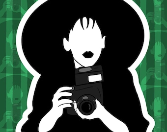 Beetlejuice Lydia Deetz Photography Sticker