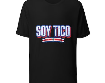 Soy Tico Shirt | Costa Rica Flag Shirt | Tico Pride T-Shirt | Pura Vida Flag Tee | Costa Rican Gift | Expat Heritage Shirt