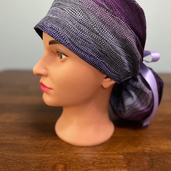 On Wednesday we wear purple - Ponytail Scrub Hat