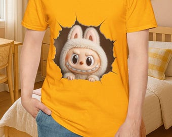 Kawaii Monster Unisex T-Shirt, Kawaii Monster doll shirt, Cute Kawaii Tee, Gender Neutral Top, Funny Graphic Shirt, Soft Cotton Apparel