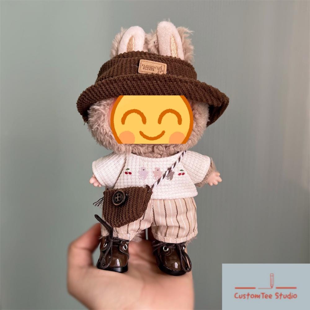 Kawaii Monster Doll Outfit, Custom Crochet Baseball Clothes for Dolls, Handmade Halloween Clothing, Doll Accessories, Popular Doll Design