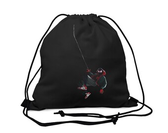 Miles Morales Drawstring Bag, Spiderman Sports Bag