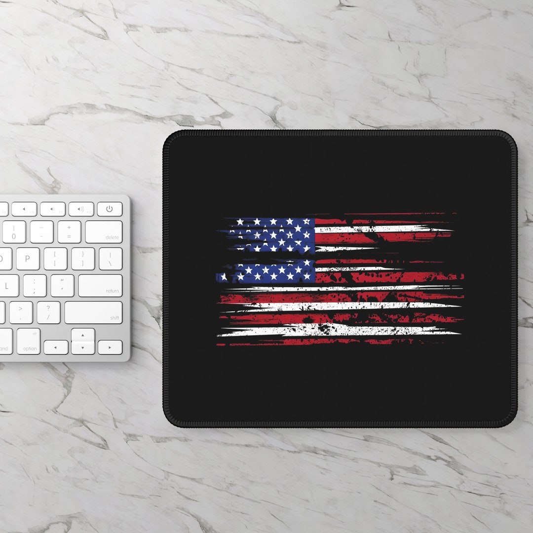 American Flag Gaming Mouse Pad, USA Flag Mouse Pad, Flag Mouse Pad