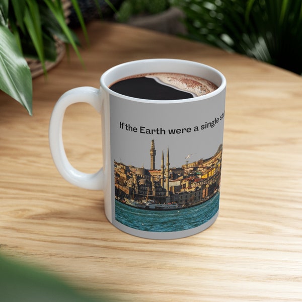 Explore the Magic of Istanbul with our Enchanting Mug! Istanbul Turkey Mug, Ceramic Mug 11oz