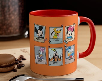 Taza de café vintage de Mickey y sus amigos, 325 ml