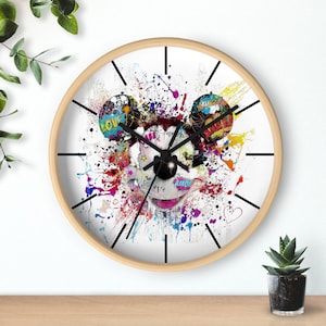 Disneyland Wall Clock, Mickey Mouse Theme, Disneyworld Decor, 2023 Calendar Clock, Family Gift, Disney Lover, Disney Gift Idea