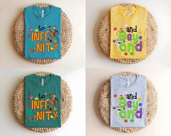 Matching "To Infinity and Beyond" Toy Story Shirts – Woody & Buzz Couple or Family Tees, Family Vacation, Disney Family Matching Disney