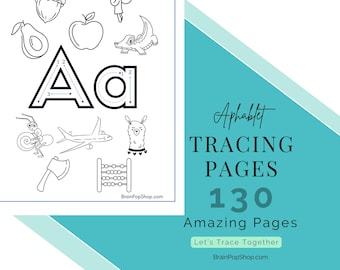 Alphabet Tracing Printable, ABC Handwriting Practice (PDF)