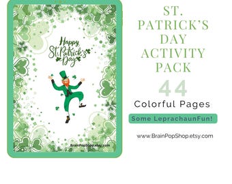 St. Patrick's Day Activity Bundle: Word Search, Coloring Sheets (PDF Pattern)