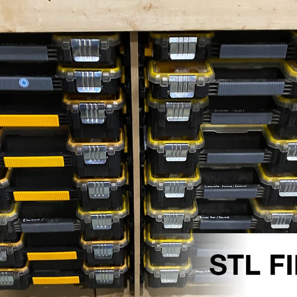 File di stampa 3D: staffa organizer Dewalt Deep Pro