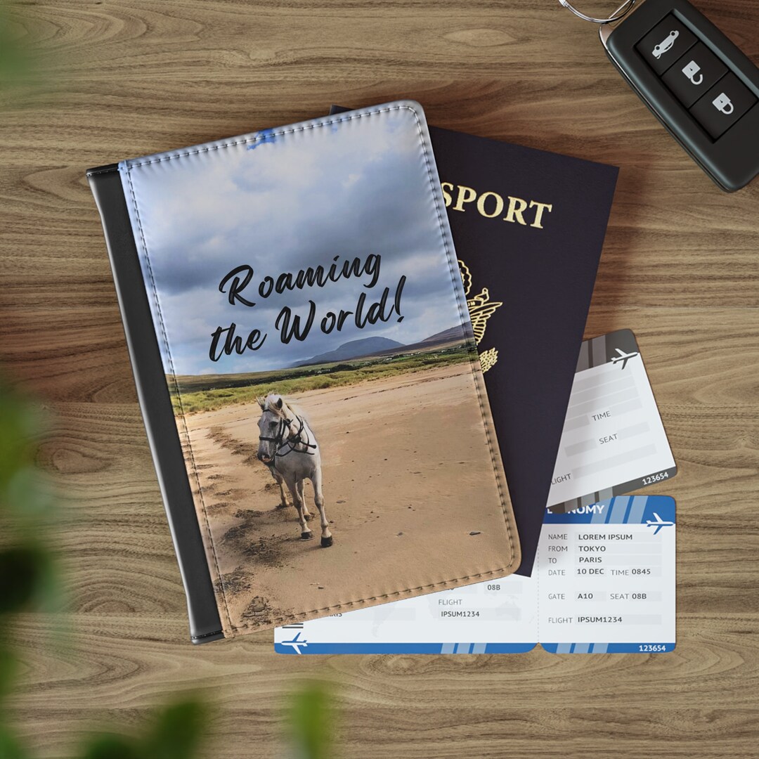 Elegant RFID Blocking Horse Passport Cover Passport Holder Etsy