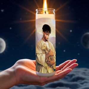 Vela de oración de celebridades Playboi Carti Regalo de rap hip hop santo Destruye la soledad