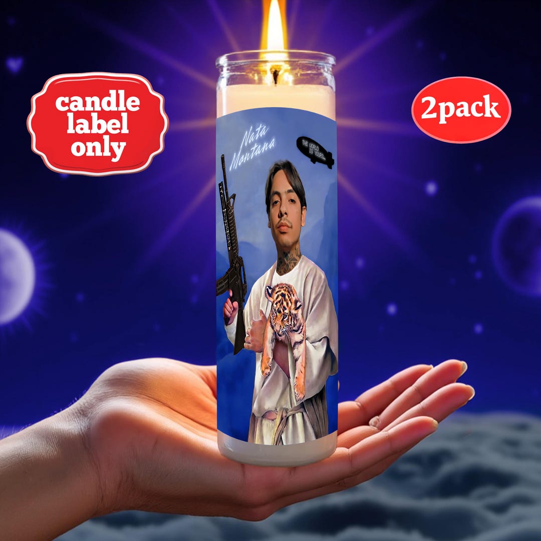 Natanael Cano Celebrity Prayer Candle Saint [LABELS ONLY] (2-pack ...