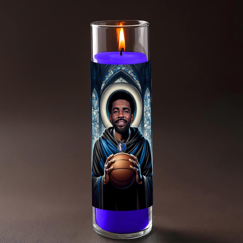 Kyrie Irving Celebrity Prayer Candle Saint LABELS ONLY 2pack Fan