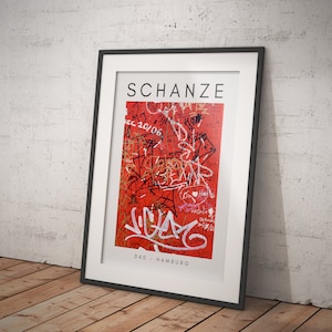 PRINTABLE Wall Art, HAMBURG, Sternschanze, 040 | Downloadable Digital Art | PS-1054