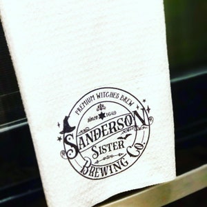 Sanderson Sister Hand Towel Halloween Lover Gift Kitchen Towel Witch Decor Popular Gift for Friend