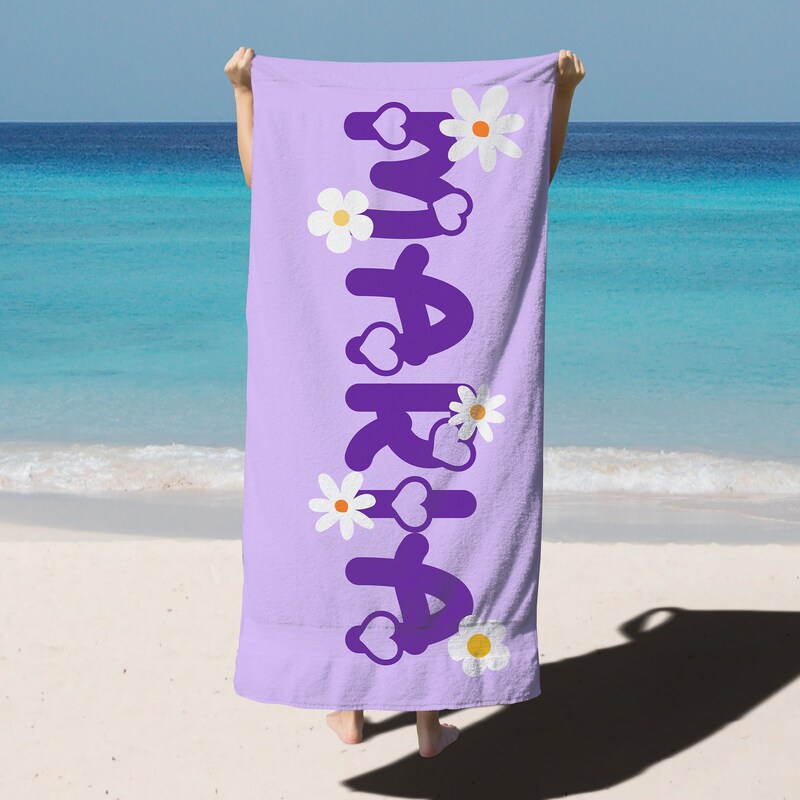 Black Finesse Hippie Logo Towel