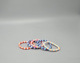 Preppy clay bead friendship bracelet