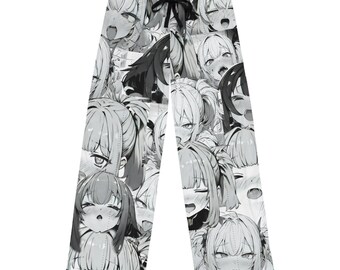 Anime Ahegao Face Pajama Pants Comfort Fit