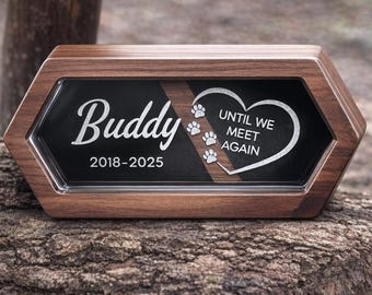 Custom Engraved Pet Memorial Keepsake,Dog or Cat Remembrance Gift,Pet Loss Fur Keepsake,Pet Memorial Gift,Personalized Pet Name Keepsake