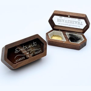 Personalized Pet Memorial Box | Custom Engraved Keepsake for Pet Fur | Pet Loss Gift for Dog & Cat Owners