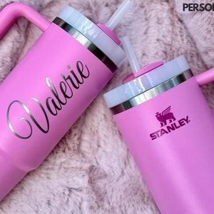 Personalized Name Engraved 30oz 40oz Stanley Gift For Daughter Mom Gift Christmas Gifts For Girl Laser Tumbler Custom Laser Engraved Stanley