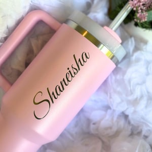 Bicchiere personalizzato per la sposa o Stanley per le damigelle d'onore - Regalo di nozze personalizzato con nome - Bicchieri per la festa nuziale - Bomboniera per l'addio al nubilato