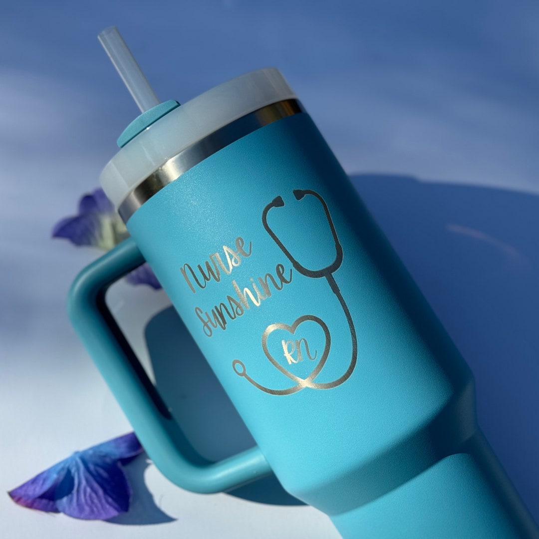 Personalized Med Student Stanley 40oz Stanley With Handle & Straw,med