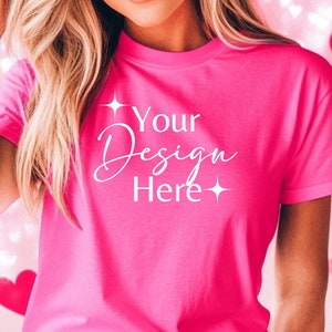 Gildan 5000 Mockup l Tshirt Mockup l Valentines Day Tshirt Mockup l Gildan Mock ups l Simple Mockup l Model Mockup l Print On Demand